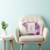 オリジナルモノグラムスロー枕 ランバークッション (椅子)