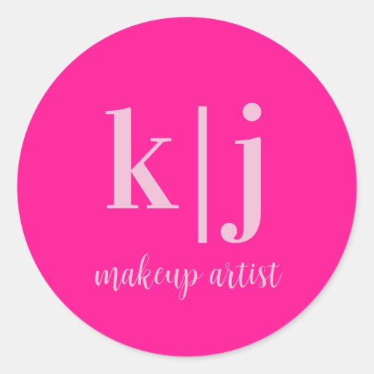 オリジナルモノグラムメイクアップアーティスト事業 ラウンドシール (正面)