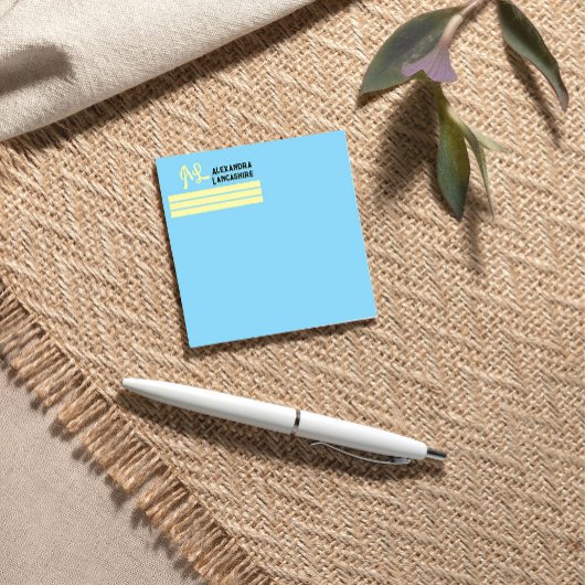 オリジナルモノグラムラベル - カラフル ポストイット