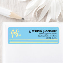 オリジナルモノグラムラベル - カラフル