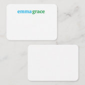 オリジナルモノグラム便箋カード ノートカード (正面/裏面)