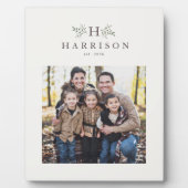 オリジナルモノグラム写真 フォトプラーク (正面)