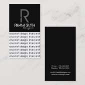 オリジナルモノグラム名刺 名刺 (正面/裏面)