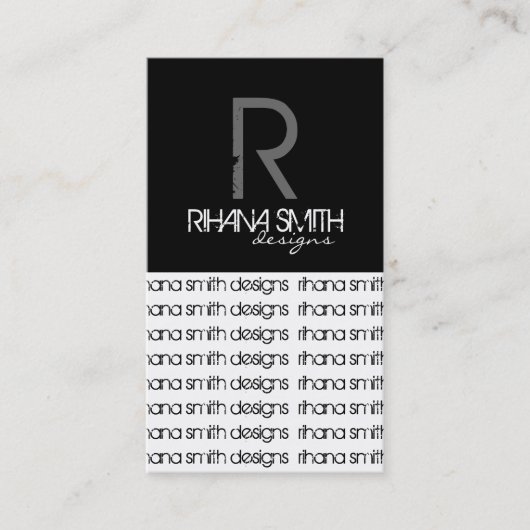 オリジナルモノグラム名刺 名刺 (正面)