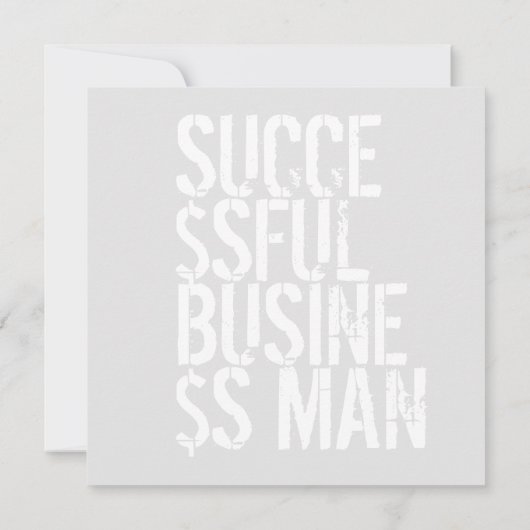 オリジナルモノグラム おしゃれ ゴールド パターン 成功 招待状 (裏面)