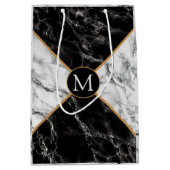 オリジナルモノグラム カスタムレター マーブル ギフトバッグ (正面)