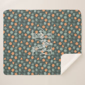 オリジナルモノグラム フラワードゥードル フリース ブランケット (正面(横))