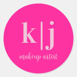 オリジナルモノグラム メイクアップアーティスト事業 ラウンドシール