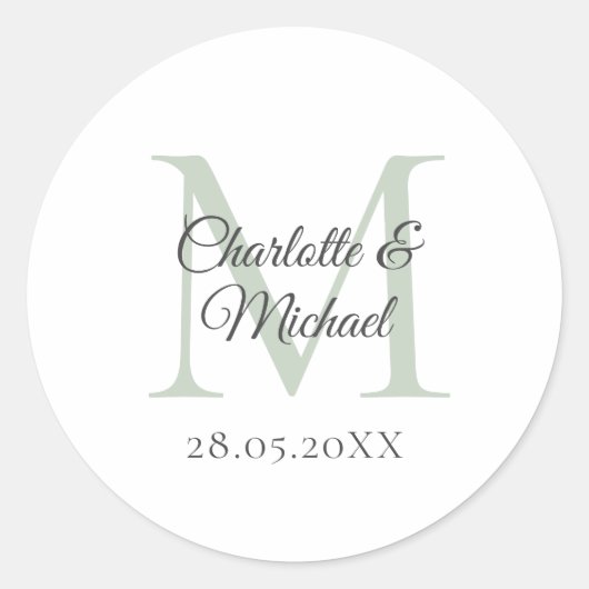 オリジナルモノグラム ラウンドシール (正面)