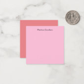 オリジナルユニークピンククリエイティブ手書き ノートカード (正面/裏面インサイチュ)