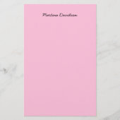 オリジナルユニークピンククリエイティブ手書き 便箋 (正面)