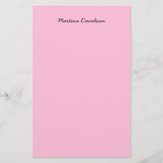 オリジナルユニークピンククリエイティブ手書き 便箋 (正面)