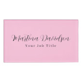 オリジナルユニークピンククリエイティブ手書き 名札 (正面)