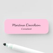 オリジナルユニークピンククリエイティブ手書き 名札 (インサイチュ)