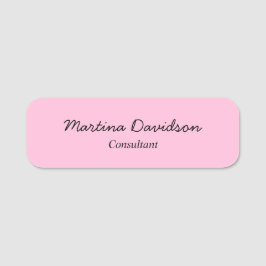 オリジナルユニークピンククリエイティブ手書き 名札