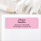 オリジナルユニークピンククリエイティブ書道 ラベル (インサイチュ)