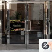 オリジナルユニーク自然リーフの風景デザイナー ウィンドウサイン (オフィスドア)