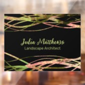 オリジナルユニーク自然リーフの風景デザイナー ウィンドウサイン (シート2)