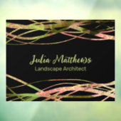 オリジナルユニーク自然リーフの風景デザイナー ウィンドウサイン (シート3)