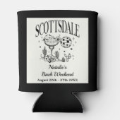 オリジナルラグジュアリー スコッツデール ブライズゲットパーティー 缶クーラー (裏面)