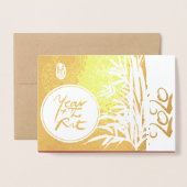 オリジナルラッツバンブ絵画ーズ2020ラグジュアリーフォイルGC3 箔カード (封筒付き正面)