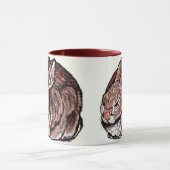 オリジナルラビットマグ,ペン&インク,水彩スケッチ マグカップ (中央)