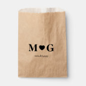 オリジナルラブサイン モノグラム ギフトバッグ フェイバーバッグ (正面)