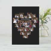 オリジナルラブ ハート型 フォトコラージュをデザイン カード (スタンド正面)