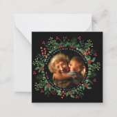 オリジナルリース メリークリスマス おばあちゃん ノートカード (正面)