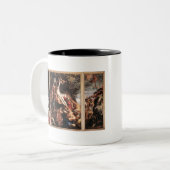 オリジナルルベンによる十字架の上昇 ツートーンマグカップ (正面左)