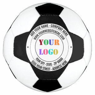 オリジナルロゴとテキストのカスタムサッカーボールを作成する サッカーボール
