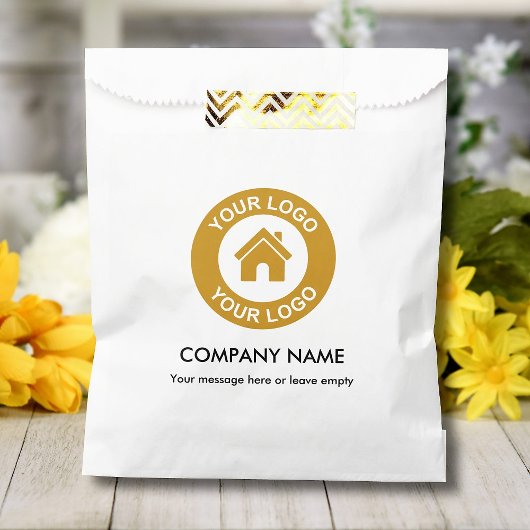 オリジナルロゴとテキストのギフトバッグ フェイバーバッグ