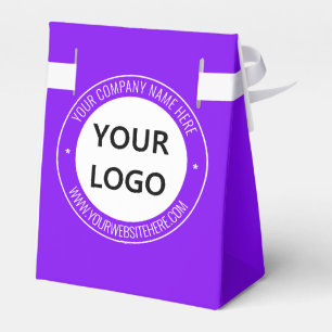 オリジナルロゴとテキストのギフトボックス テンプレート フェイバーボックス