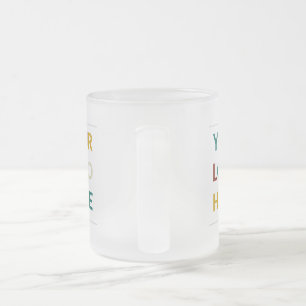 オリジナルロゴとテキストのビジネス用フロストガラス コーヒー フロストグラスマグカップ