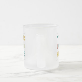 オリジナルロゴとテキストのビジネス用フロストガラス コーヒー フロストグラスマグカップ