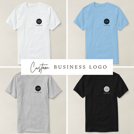オリジナルロゴとテキストのビジネス Tシャツ