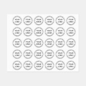 オリジナルロゴとテキストのラウンドラベル ラベル (シート)