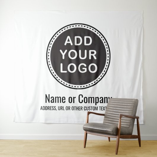 オリジナルロゴとテキストの背景 タペストリー (インサイチュ(横))
