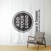 オリジナルロゴとテキストの背景 タペストリー (インサイチュ)