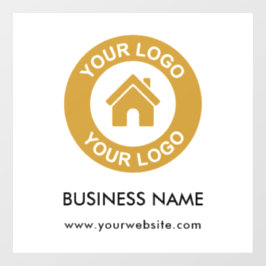 オリジナルロゴとテキスト ウィンドウサイン