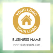 オリジナルロゴとテキスト ウィンドウサイン (シート3)