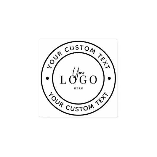 オリジナルロゴのゴムスタンプ ラバースタンプ (インプリント)