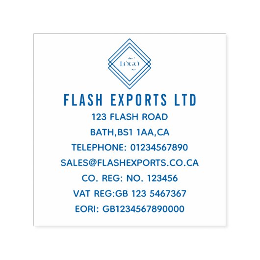 オリジナルロゴのビジネススタンプを作成 セルフインキングスタンプ (デザイン)