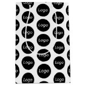 オリジナルロゴのプロフェッショナル包装 ミディアムペーパーバッグ (正面)