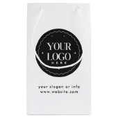 オリジナルロゴの企業ギフト  | カスタムビジネスプレゼント スモールペーパーバッグ (裏面)