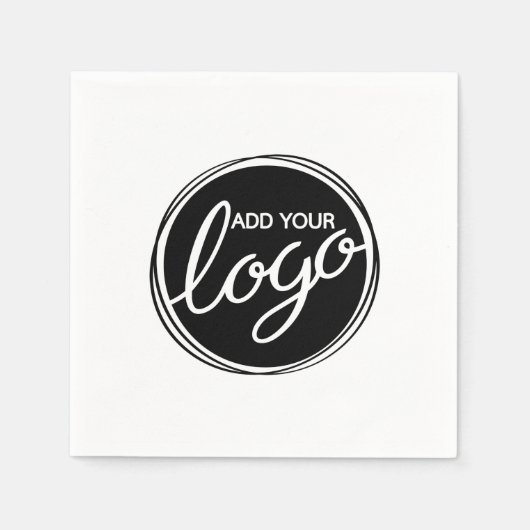 オリジナルロゴの業務用ナプキン スタンダードカクテルナプキン (正面)