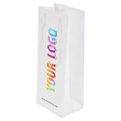 オリジナルロゴの紙ショッピングバッグ 企業プロモーションギフト ワインギフトバッグ (裏面アングル)