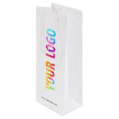 オリジナルロゴの紙ショッピングバッグ 企業プロモーションギフト ワインギフトバッグ (正面アングル)