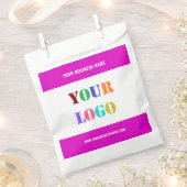 オリジナルロゴまたは写真テキスト フェイバーバッグ - お好きなカラー (クリップ留めされた状態)