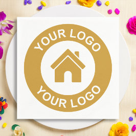 オリジナルロゴまたは画像の紙パーティー スタンダードカクテルナプキン